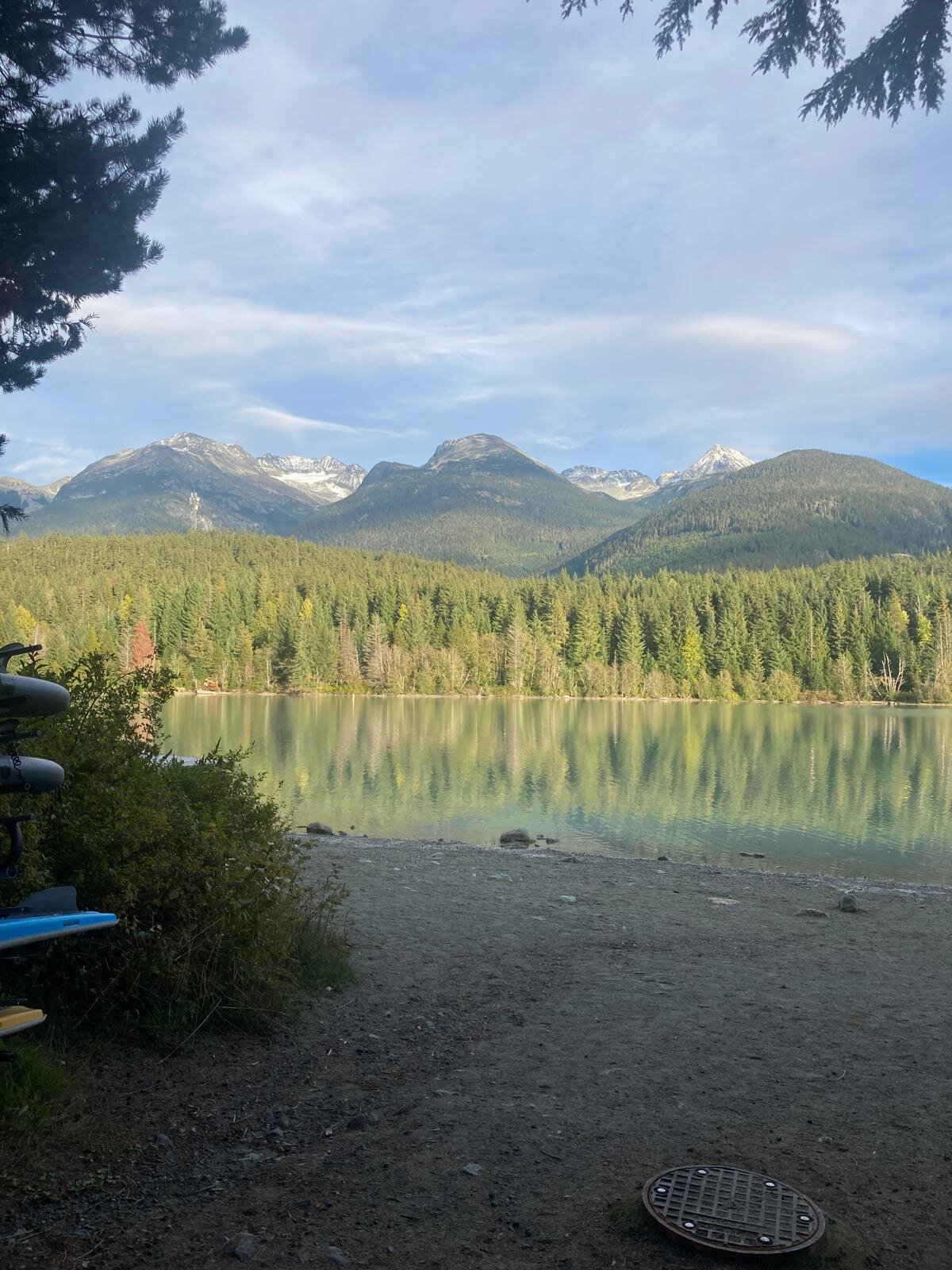 Turquoise alpine lake near Whistler